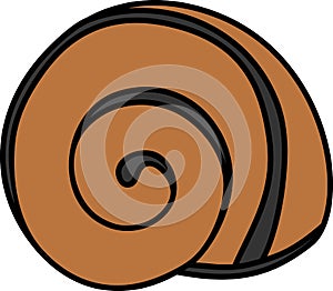 Shell of White-lipped snail (Cepaea hortensis) photo